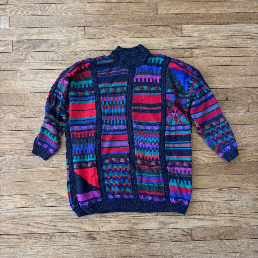 Vintage Chompas Alpaca Pattern Sweater